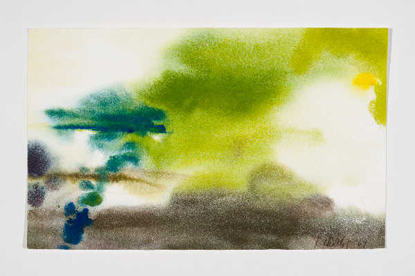 Turquoise, gouache on Fabriano Artistico, 11x7 in.